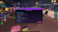 In-game update log (Image via Roblox)